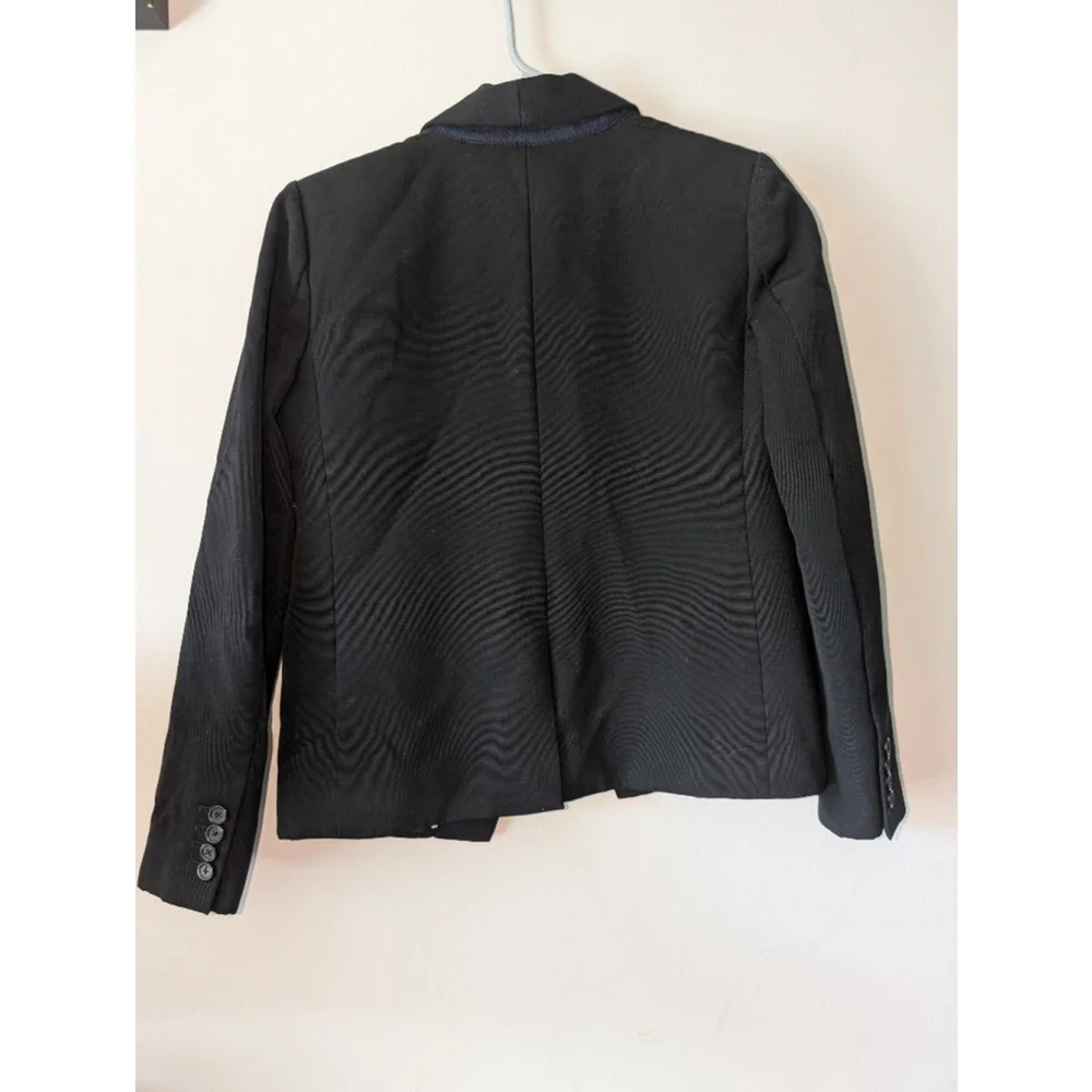 J. Crew Black 100% Wool Blazer Women's Size 0